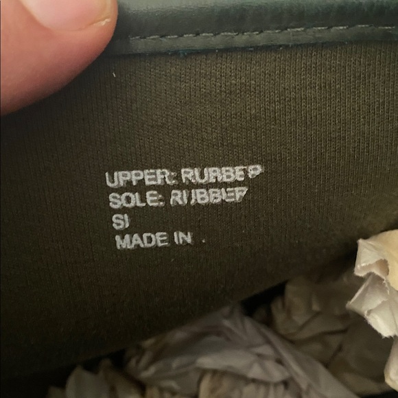 Super Rare Tory Burch Rain Boots Size 8.5 Orange Green - Picture 8 of 10